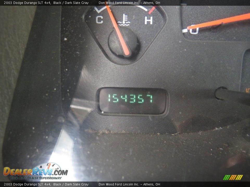 2003 Dodge Durango SLT 4x4 Black / Dark Slate Gray Photo #28