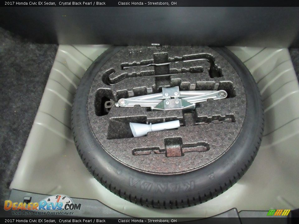 2017 Honda Civic EX Sedan Crystal Black Pearl / Black Photo #22