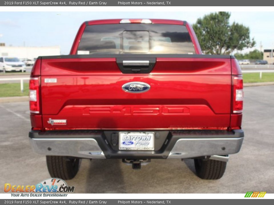 2019 Ford F150 XLT SuperCrew 4x4 Ruby Red / Earth Gray Photo #7