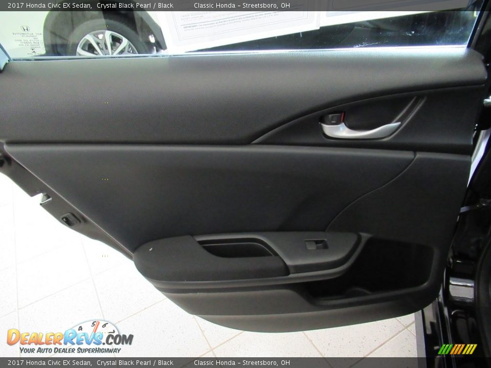 2017 Honda Civic EX Sedan Crystal Black Pearl / Black Photo #23