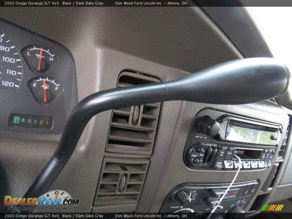 2003 Dodge Durango SLT 4x4 Black / Dark Slate Gray Photo #30