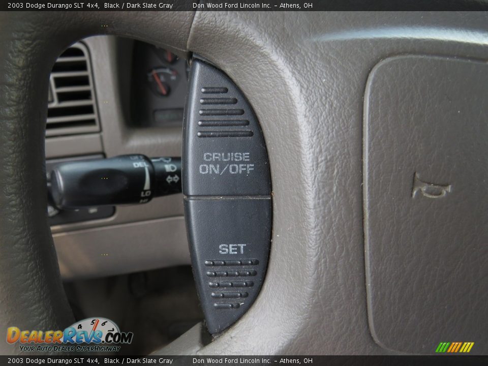 2003 Dodge Durango SLT 4x4 Black / Dark Slate Gray Photo #31