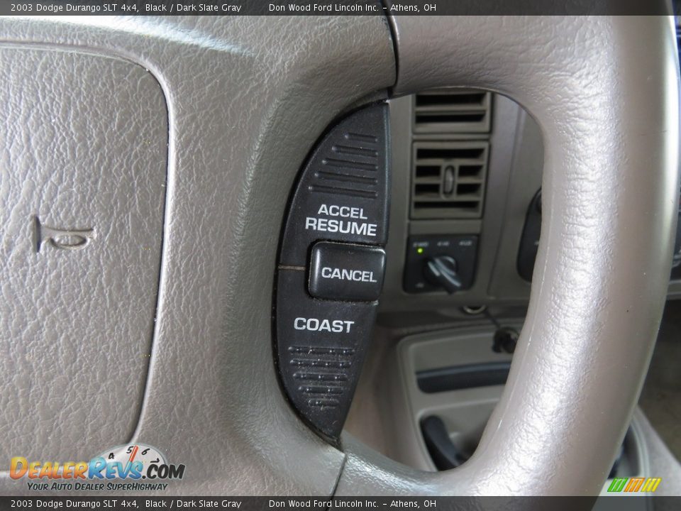 2003 Dodge Durango SLT 4x4 Black / Dark Slate Gray Photo #32