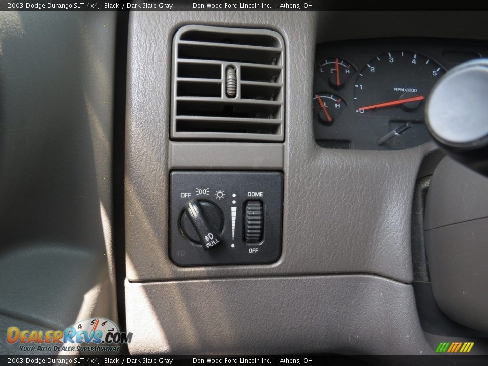 2003 Dodge Durango SLT 4x4 Black / Dark Slate Gray Photo #33