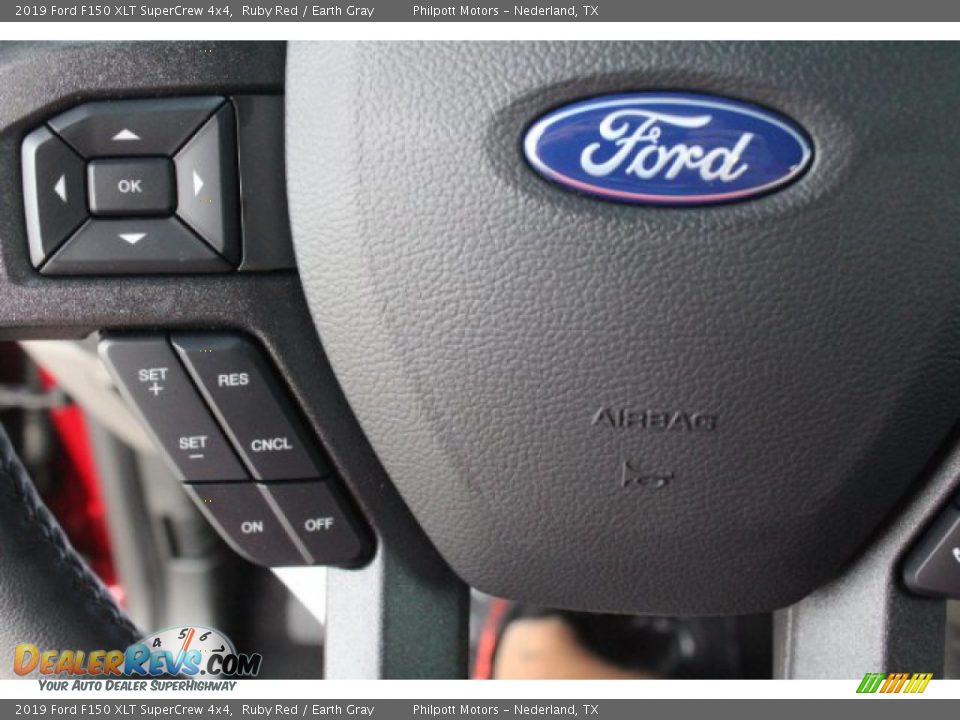 2019 Ford F150 XLT SuperCrew 4x4 Ruby Red / Earth Gray Photo #14