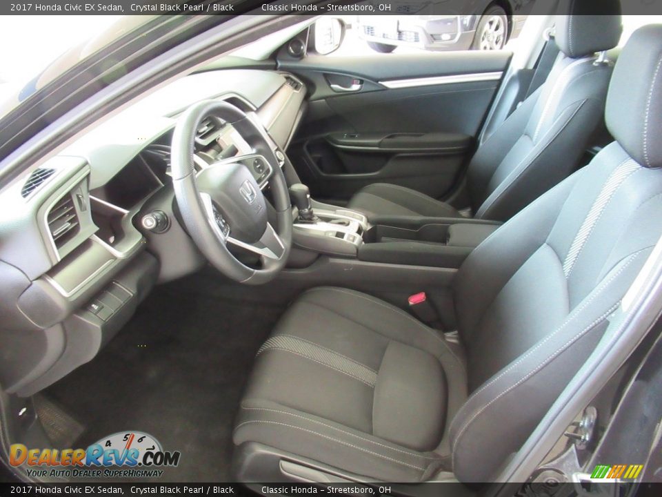 2017 Honda Civic EX Sedan Crystal Black Pearl / Black Photo #28