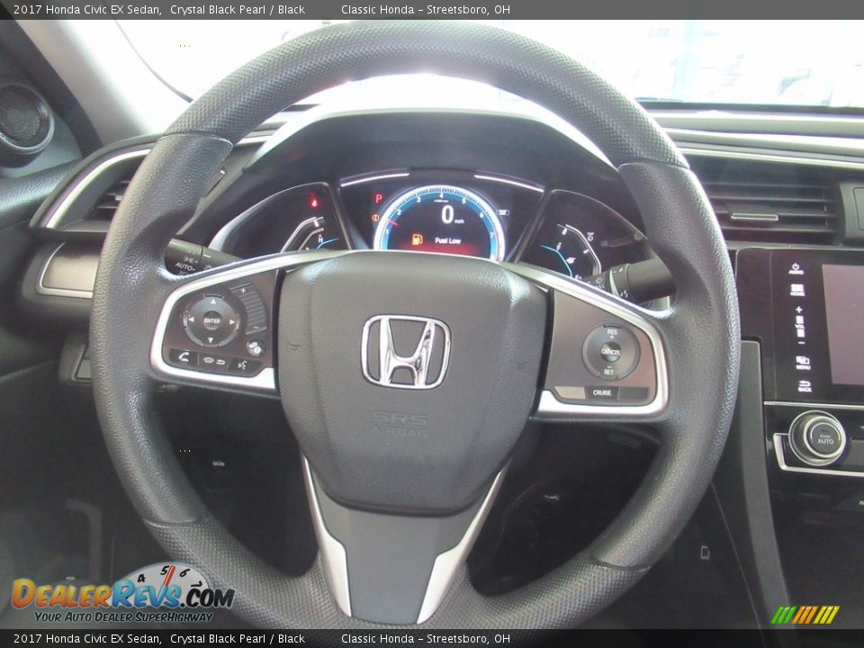 2017 Honda Civic EX Sedan Crystal Black Pearl / Black Photo #29