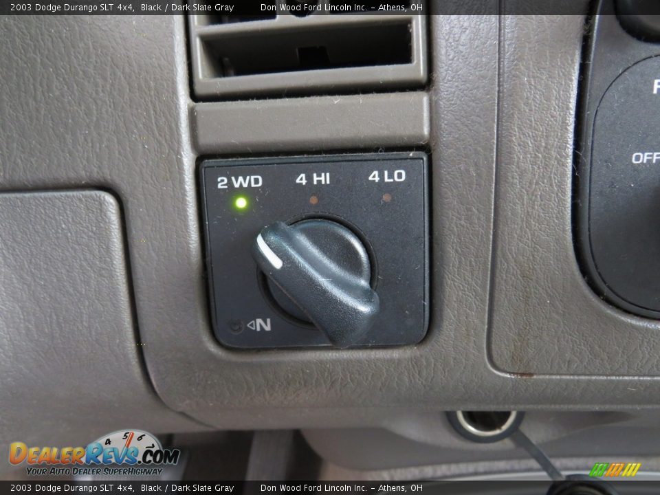 2003 Dodge Durango SLT 4x4 Black / Dark Slate Gray Photo #35