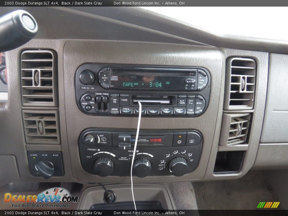 2003 Dodge Durango SLT 4x4 Black / Dark Slate Gray Photo #36