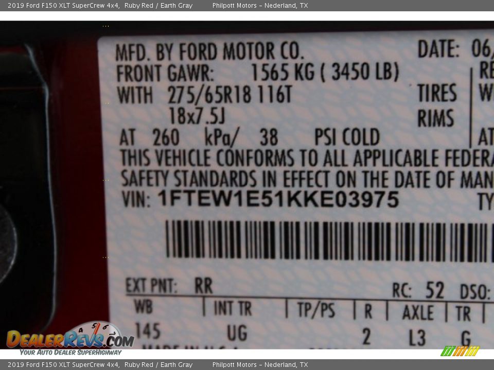 2019 Ford F150 XLT SuperCrew 4x4 Ruby Red / Earth Gray Photo #22