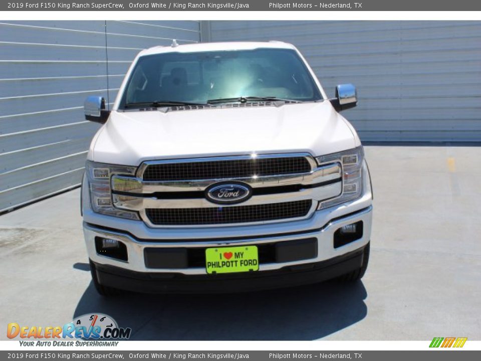 2019 Ford F150 King Ranch SuperCrew Oxford White / King Ranch Kingsville/Java Photo #3