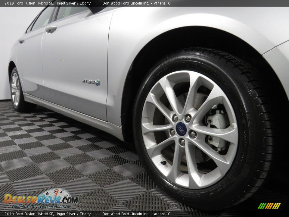 2019 Ford Fusion Hybrid SE Ingot Silver / Ebony Photo #3