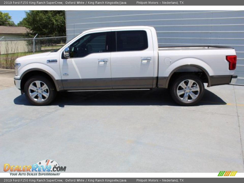 2019 Ford F150 King Ranch SuperCrew Oxford White / King Ranch Kingsville/Java Photo #6