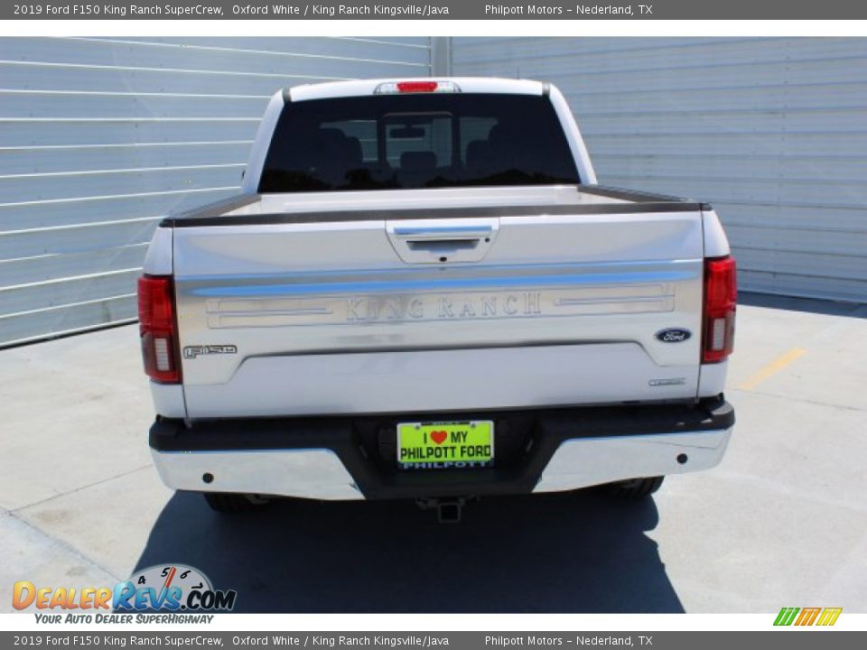 2019 Ford F150 King Ranch SuperCrew Oxford White / King Ranch Kingsville/Java Photo #8