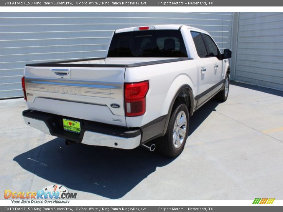 2019 Ford F150 King Ranch SuperCrew Oxford White / King Ranch Kingsville/Java Photo #9