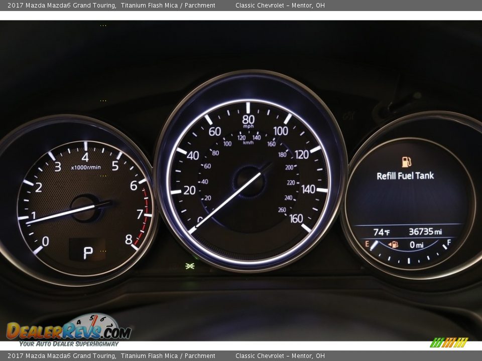 2017 Mazda Mazda6 Grand Touring Titanium Flash Mica / Parchment Photo #8