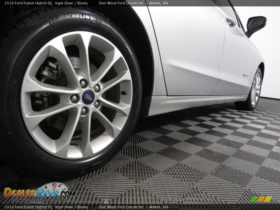 2019 Ford Fusion Hybrid SE Ingot Silver / Ebony Photo #14