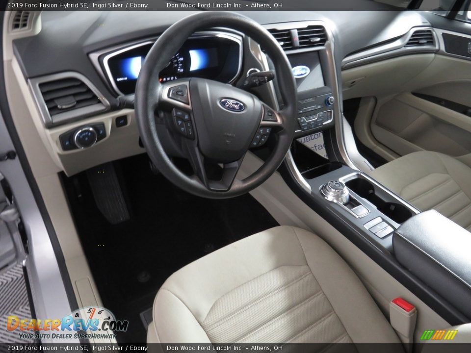 2019 Ford Fusion Hybrid SE Ingot Silver / Ebony Photo #17