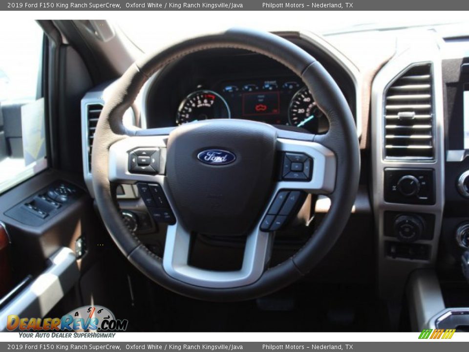 2019 Ford F150 King Ranch SuperCrew Oxford White / King Ranch Kingsville/Java Photo #24