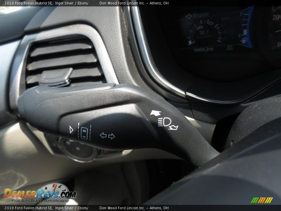 2019 Ford Fusion Hybrid SE Ingot Silver / Ebony Photo #28