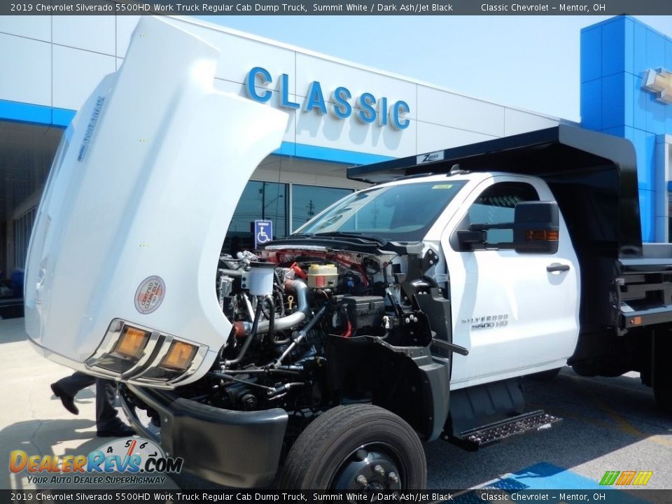 2019 Chevrolet Silverado 5500HD Work Truck Regular Cab Dump Truck Summit White / Dark Ash/Jet Black Photo #7