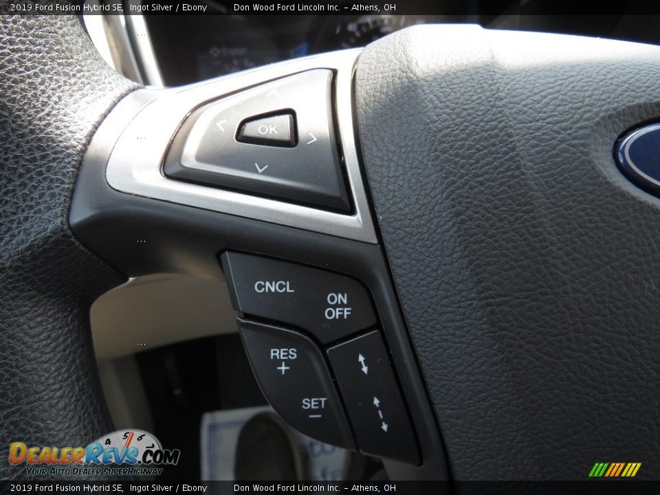 2019 Ford Fusion Hybrid SE Ingot Silver / Ebony Photo #30