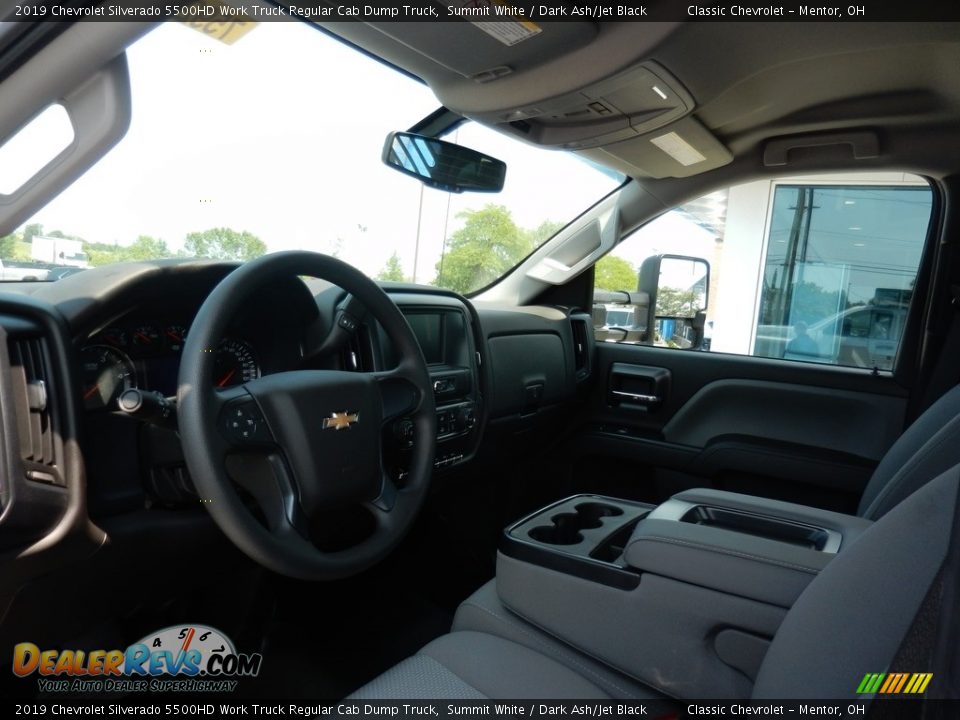 Dark Ash/Jet Black Interior - 2019 Chevrolet Silverado 5500HD Work Truck Regular Cab Dump Truck Photo #8
