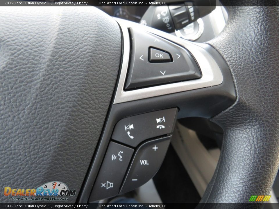 2019 Ford Fusion Hybrid SE Ingot Silver / Ebony Photo #31