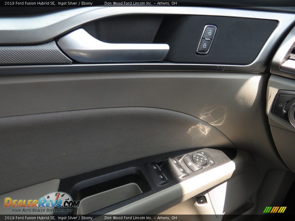 2019 Ford Fusion Hybrid SE Ingot Silver / Ebony Photo #34