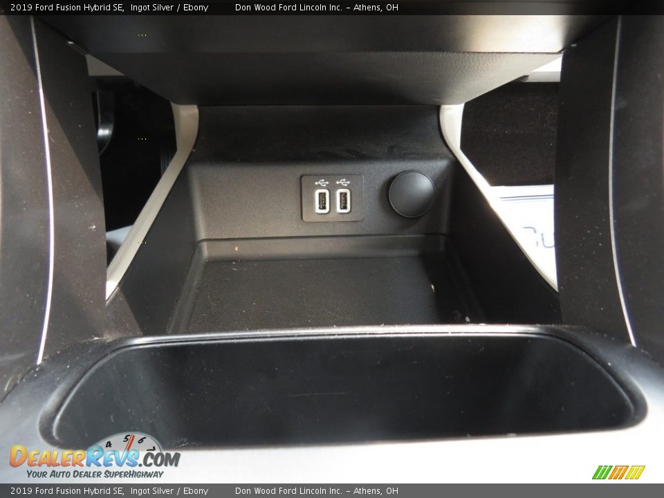 2019 Ford Fusion Hybrid SE Ingot Silver / Ebony Photo #36