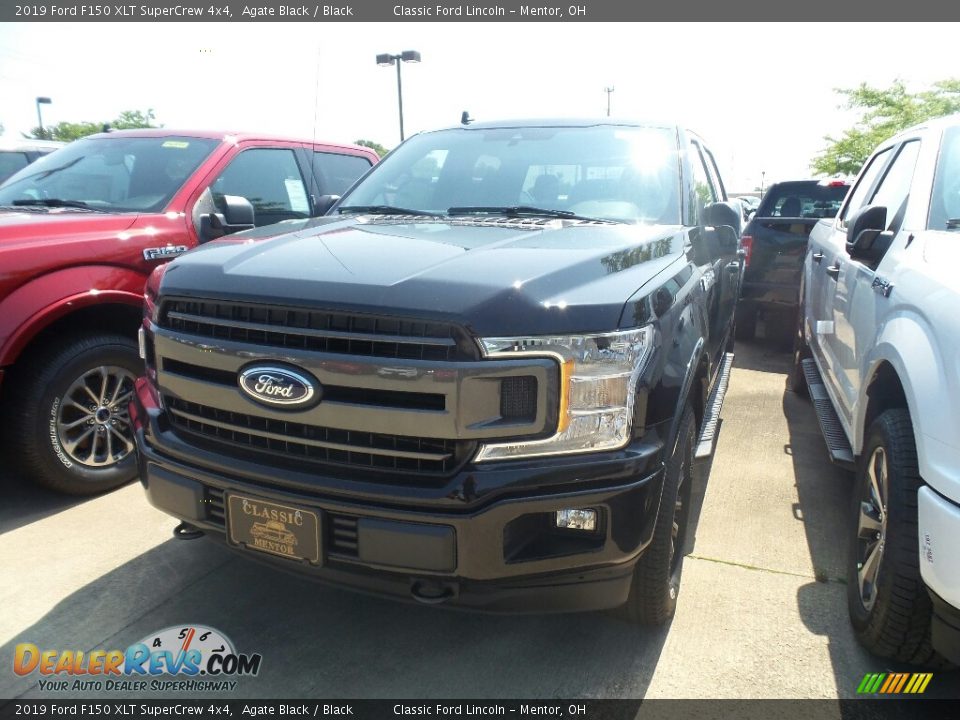 2019 Ford F150 XLT SuperCrew 4x4 Agate Black / Black Photo #1