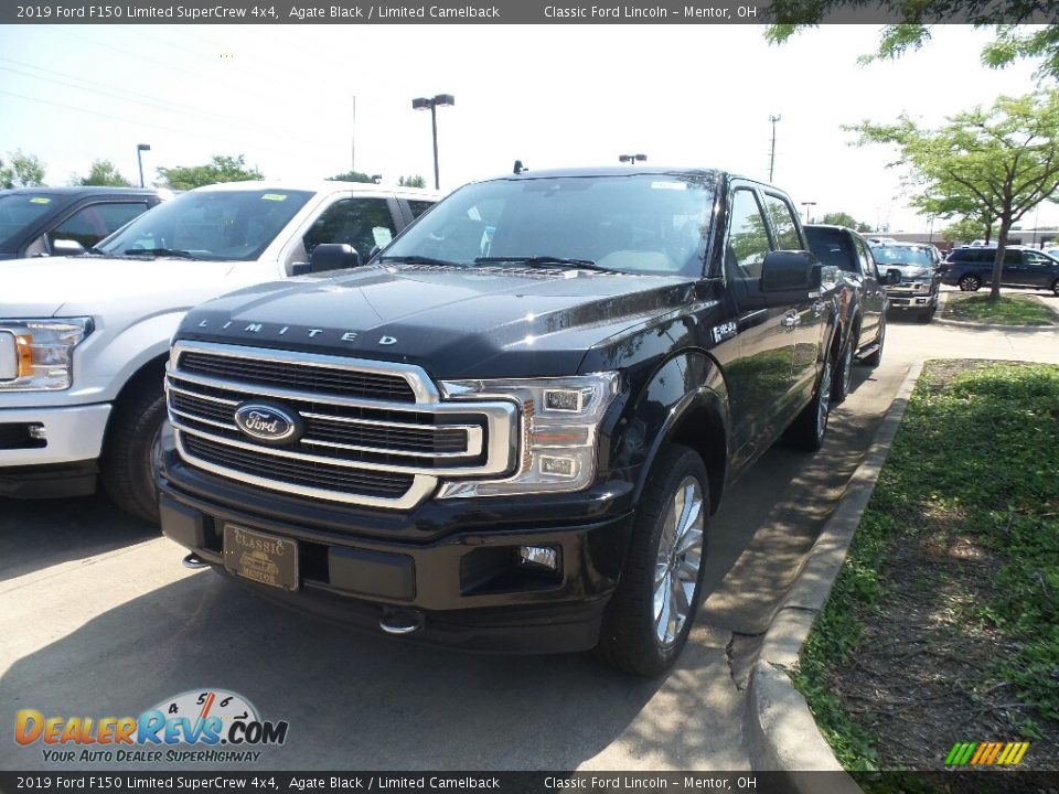 2019 Ford F150 Limited SuperCrew 4x4 Agate Black / Limited Camelback Photo #1