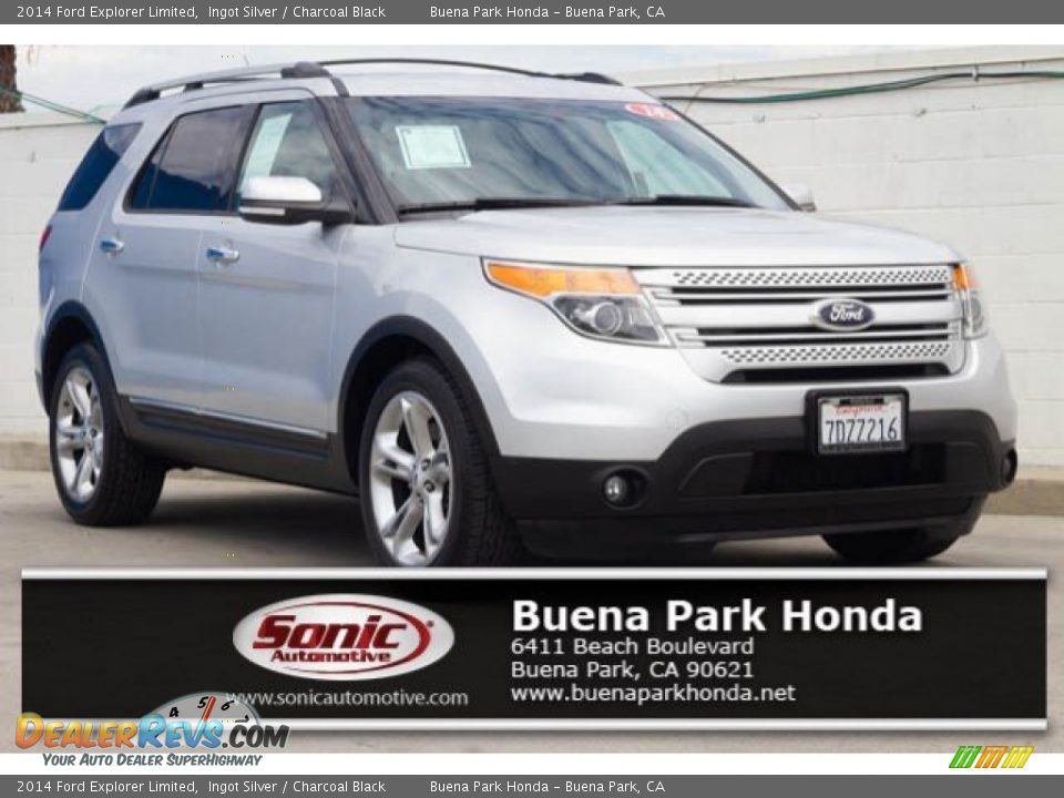 2014 Ford Explorer Limited Ingot Silver / Charcoal Black Photo #1