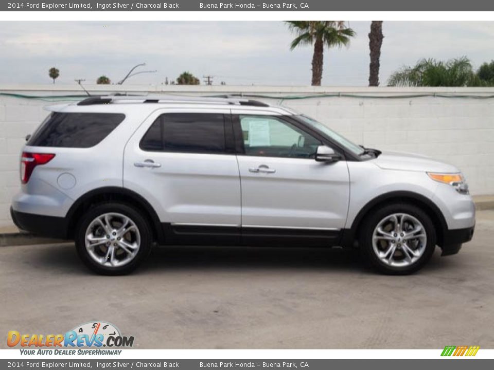 2014 Ford Explorer Limited Ingot Silver / Charcoal Black Photo #12