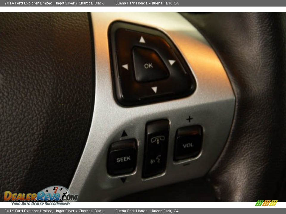 2014 Ford Explorer Limited Ingot Silver / Charcoal Black Photo #16