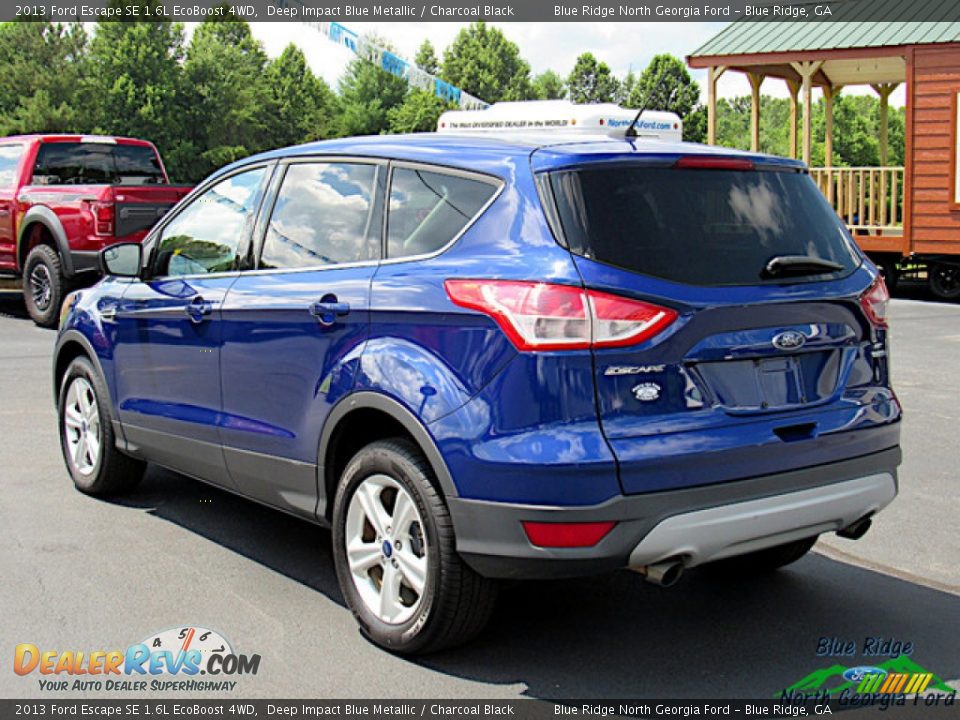 2013 Ford Escape SE 1.6L EcoBoost 4WD Deep Impact Blue Metallic / Charcoal Black Photo #3