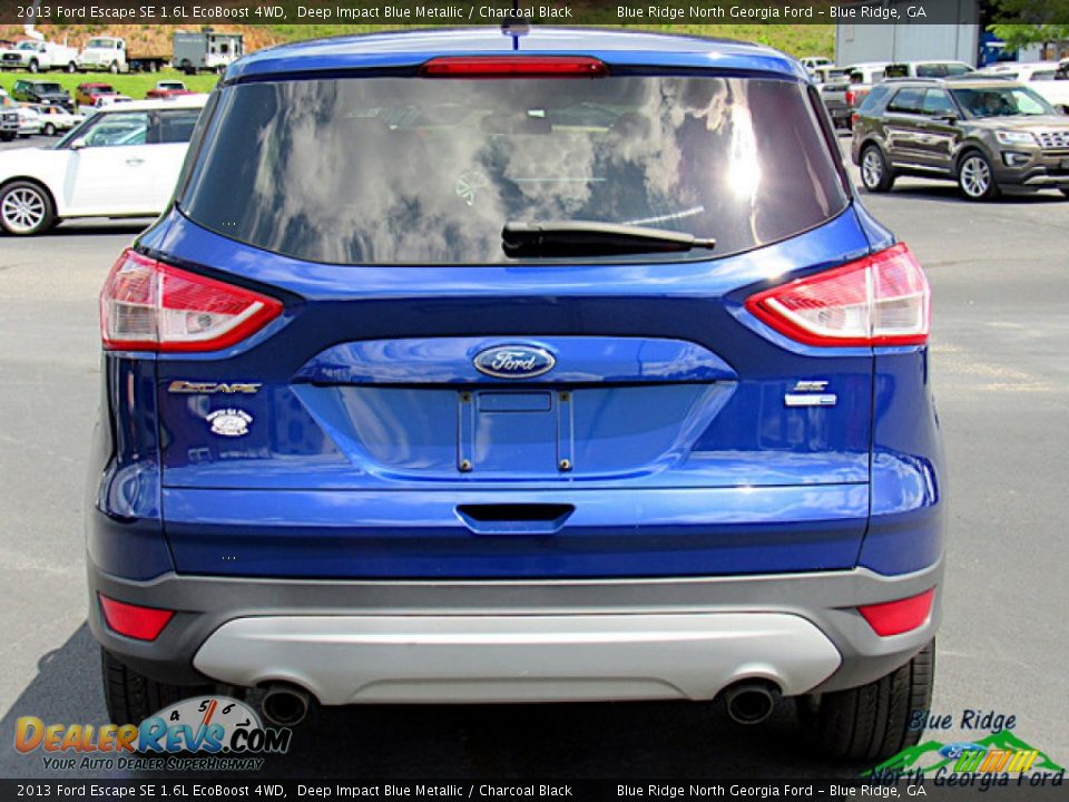 2013 Ford Escape SE 1.6L EcoBoost 4WD Deep Impact Blue Metallic / Charcoal Black Photo #4