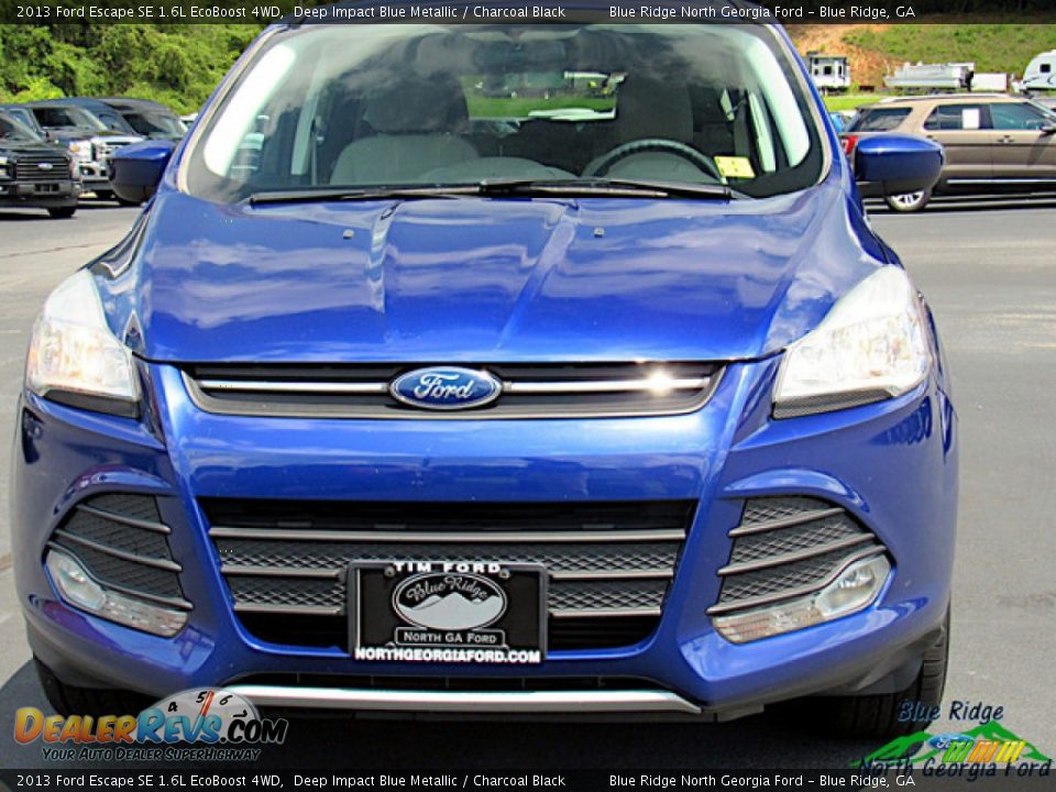 2013 Ford Escape SE 1.6L EcoBoost 4WD Deep Impact Blue Metallic / Charcoal Black Photo #8