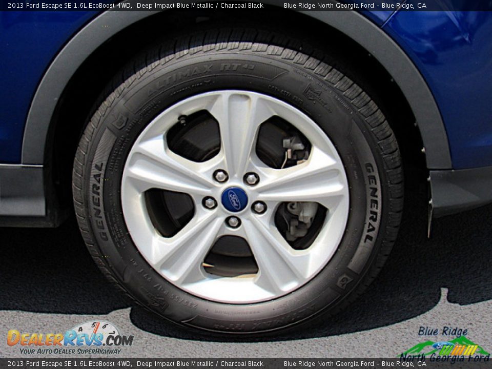 2013 Ford Escape SE 1.6L EcoBoost 4WD Deep Impact Blue Metallic / Charcoal Black Photo #9