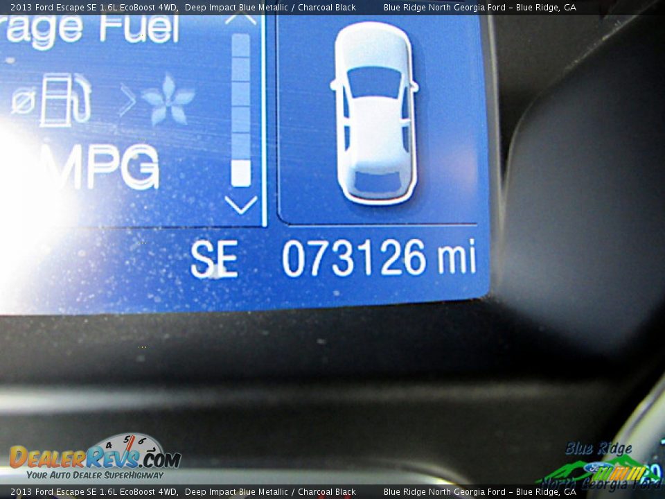 2013 Ford Escape SE 1.6L EcoBoost 4WD Deep Impact Blue Metallic / Charcoal Black Photo #16