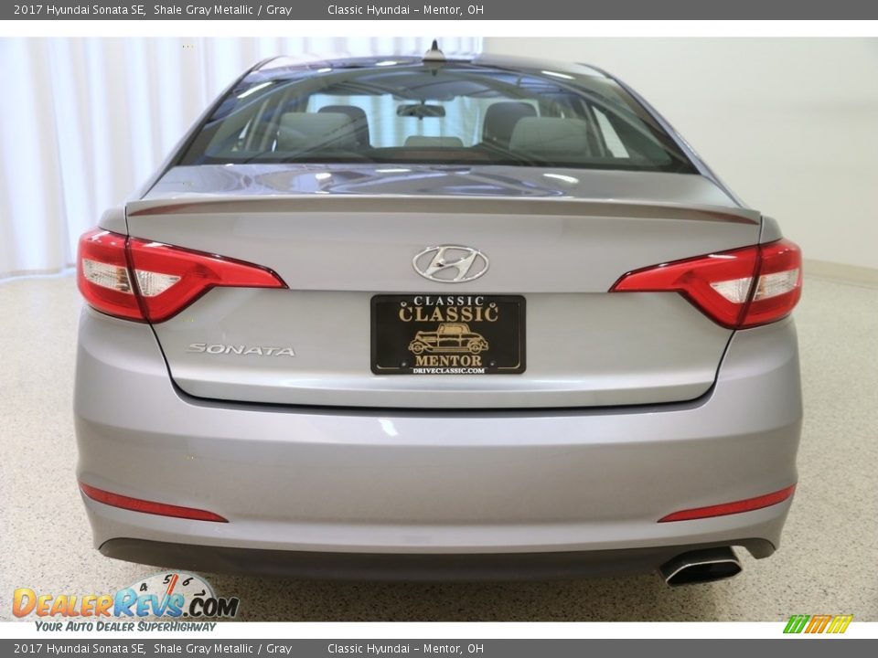 2017 Hyundai Sonata SE Shale Gray Metallic / Gray Photo #18