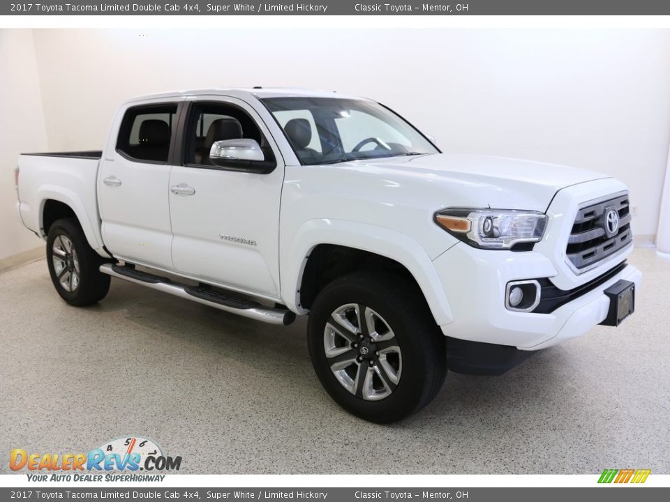 2017 Toyota Tacoma Limited Double Cab 4x4 Super White / Limited Hickory Photo #1