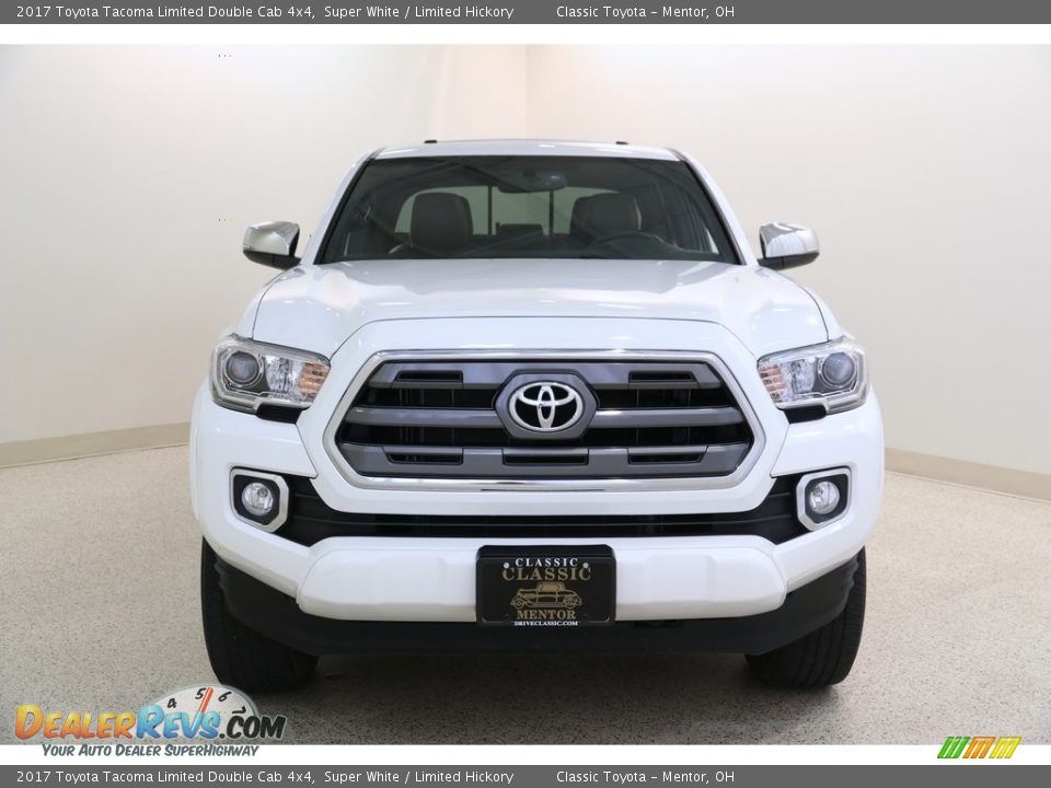 2017 Toyota Tacoma Limited Double Cab 4x4 Super White / Limited Hickory Photo #2