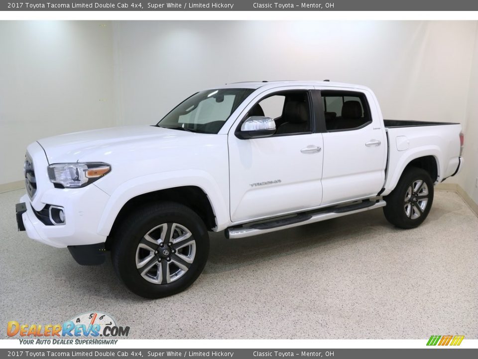 2017 Toyota Tacoma Limited Double Cab 4x4 Super White / Limited Hickory Photo #3