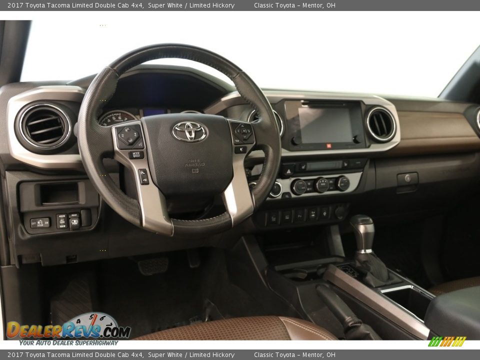 2017 Toyota Tacoma Limited Double Cab 4x4 Super White / Limited Hickory Photo #6