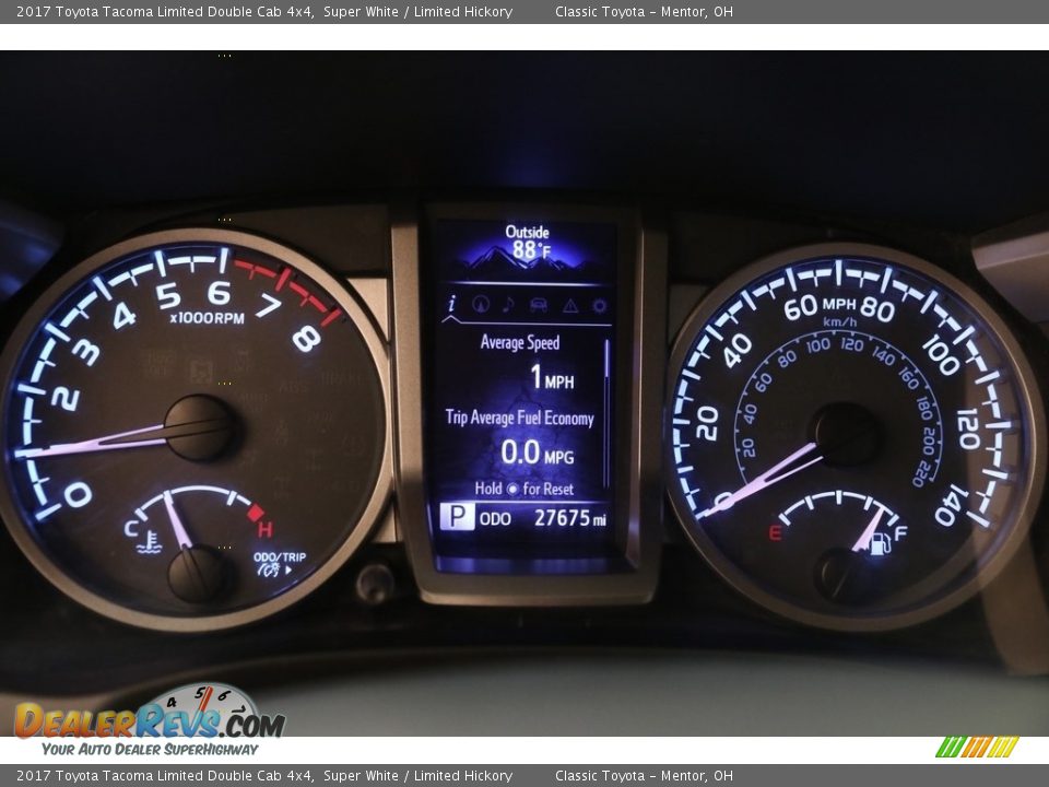 2017 Toyota Tacoma Limited Double Cab 4x4 Super White / Limited Hickory Photo #8