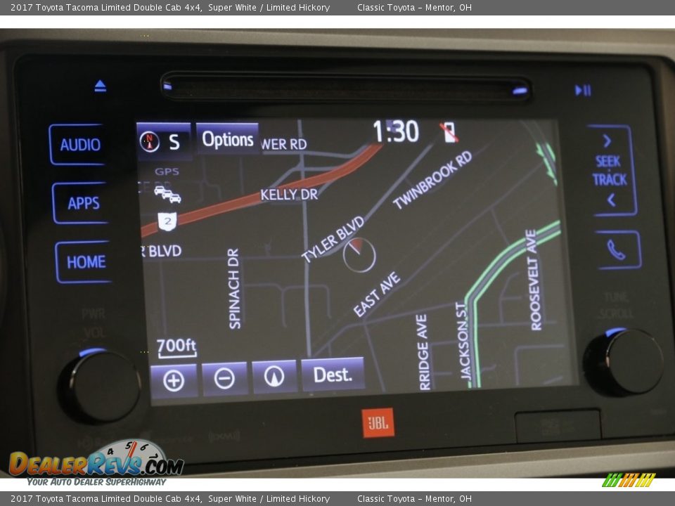 2017 Toyota Tacoma Limited Double Cab 4x4 Super White / Limited Hickory Photo #11