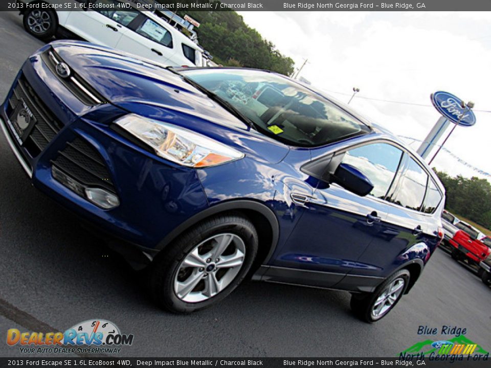 2013 Ford Escape SE 1.6L EcoBoost 4WD Deep Impact Blue Metallic / Charcoal Black Photo #29