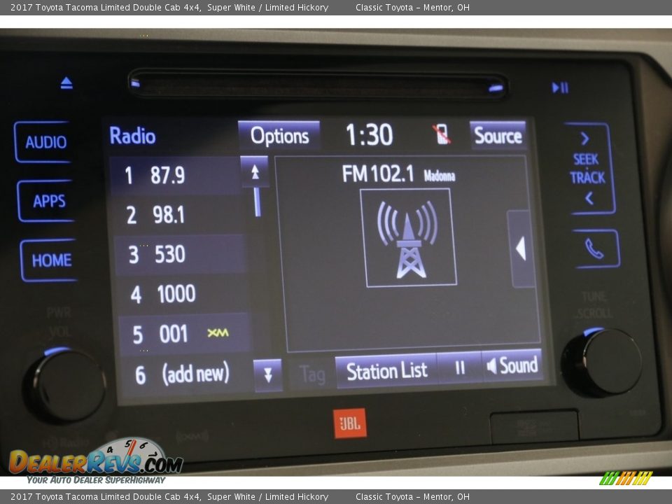 2017 Toyota Tacoma Limited Double Cab 4x4 Super White / Limited Hickory Photo #12