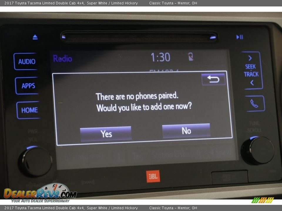 2017 Toyota Tacoma Limited Double Cab 4x4 Super White / Limited Hickory Photo #13